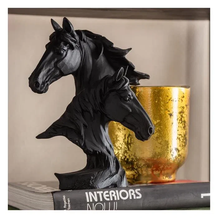 HORSES BÜST BİBLO 17X10X23CM
