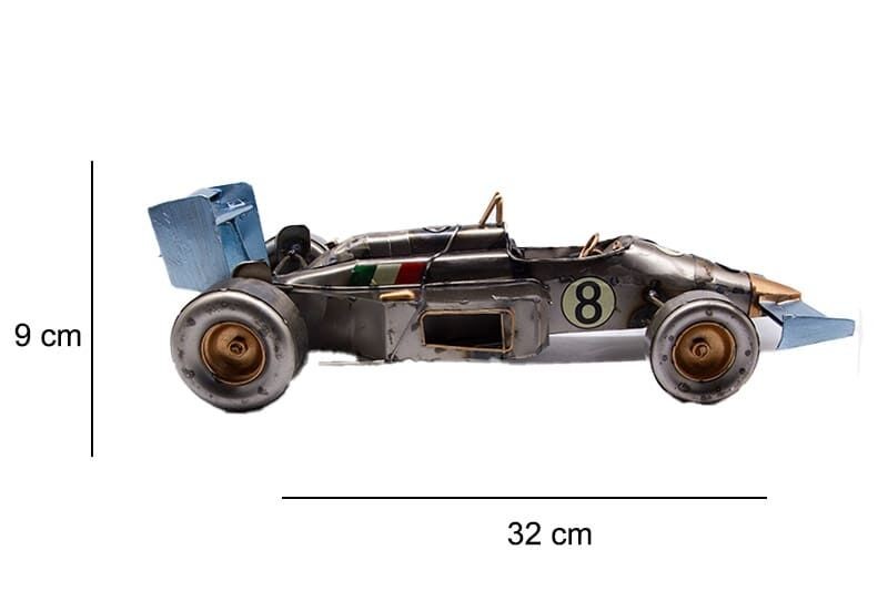 Dekoratif Metal Yarış Arabası