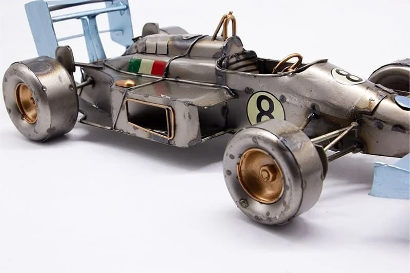 Dekoratif Metal Yarış Arabası