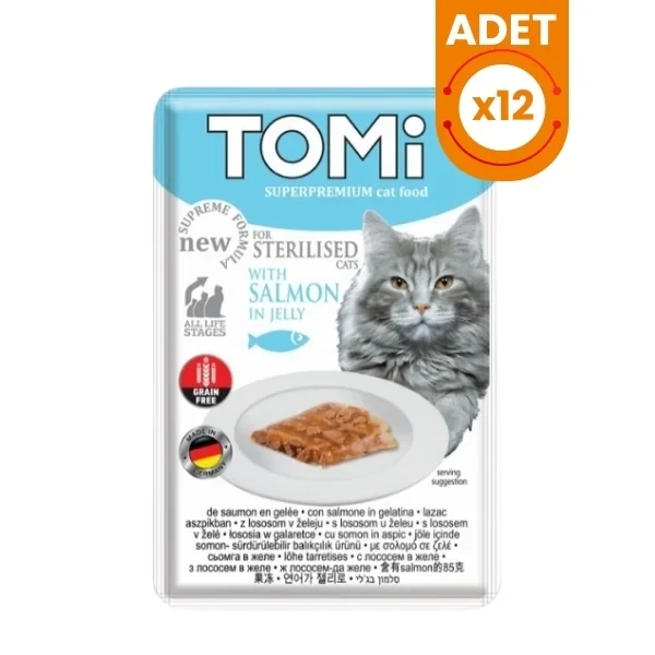 Tomi Somonlu Kısırlaştırılmış Konserve Kedi Maması