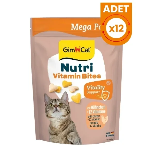 Gimcat Nutri Vitamin Tavuklu Bağışıklık Destekleyici Kedi Ödül Maması