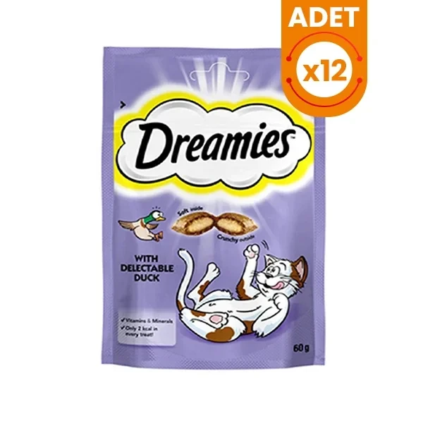 Dreamies İçi Dolgulu Ördekli Kıtır Kedi Ödül Maması