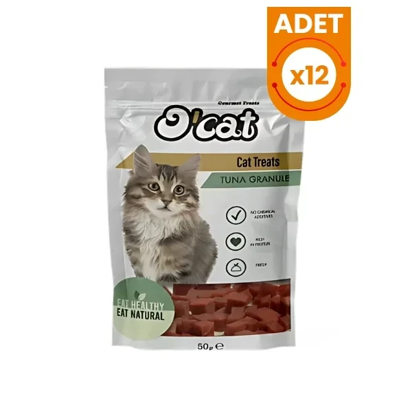 O Cat Tuna Balıklı Küp Kedi Ödül Maması
