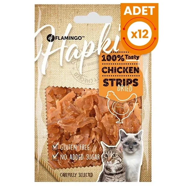 Flamingo Hapki Glutensiz Tavuklu Şerit Kedi Ödül Maması